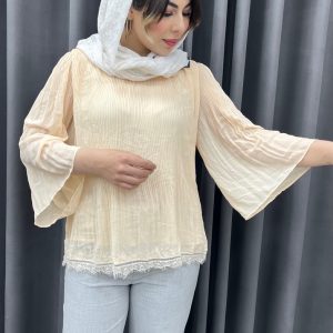 شومیز ساده شیری