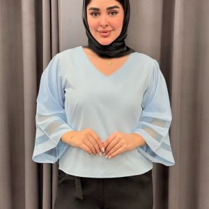 شومیز آستین توری